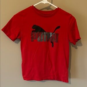 Puma Red T-Shirt with Black Logo